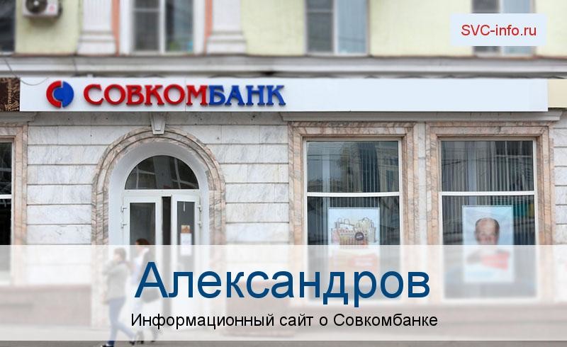 Банкоматы и отделения в городе Александров