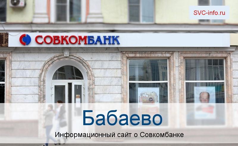 Банкоматы и отделения в городе Бабаево