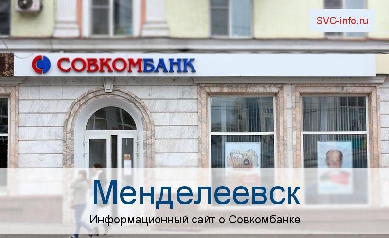Банкоматы и отделения в городе Менделеевск